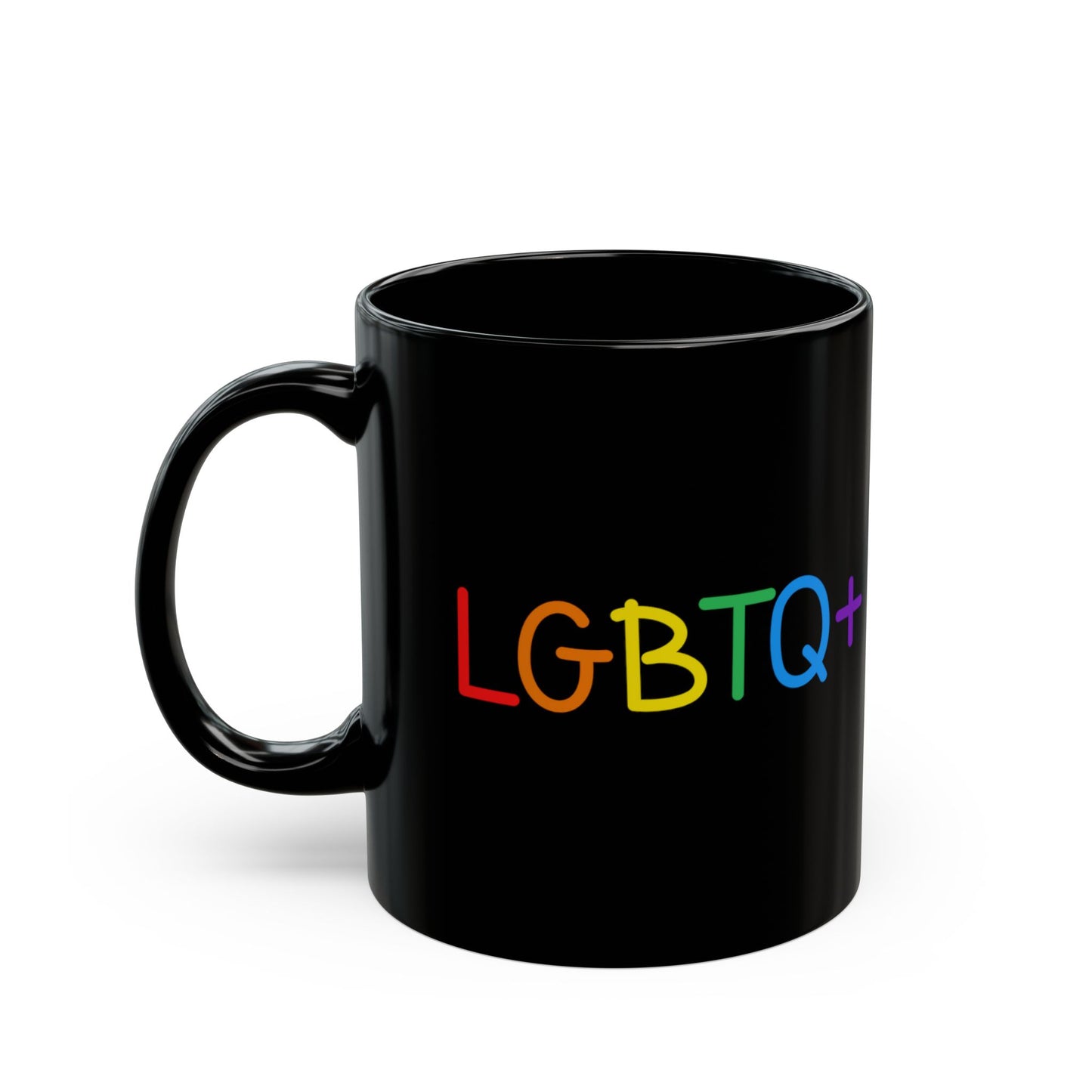 LGBTQ+, 11oz Black Mug, Love is Love