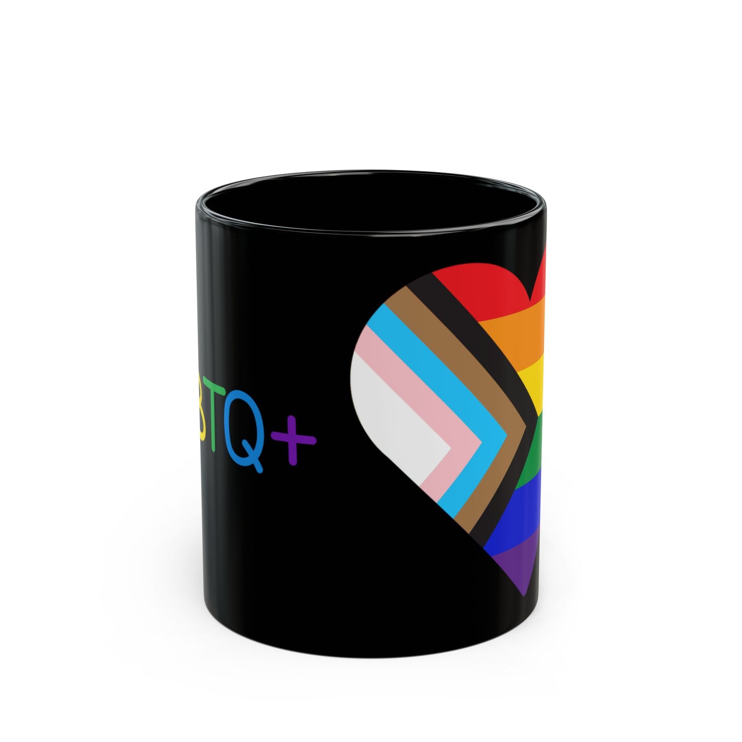 LGBTQ+, 11oz Black Mug, Love is Love