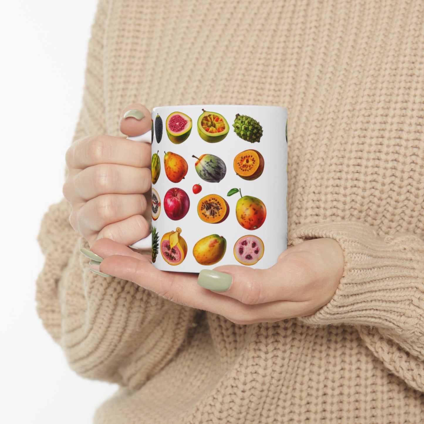 Assorted Fruits, Ceramic Mug 11oz