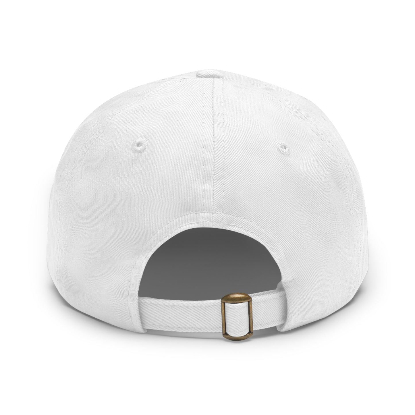 Dad Hat with Leather Patch Latinos con Donald Trump 2024 (Rectangle)