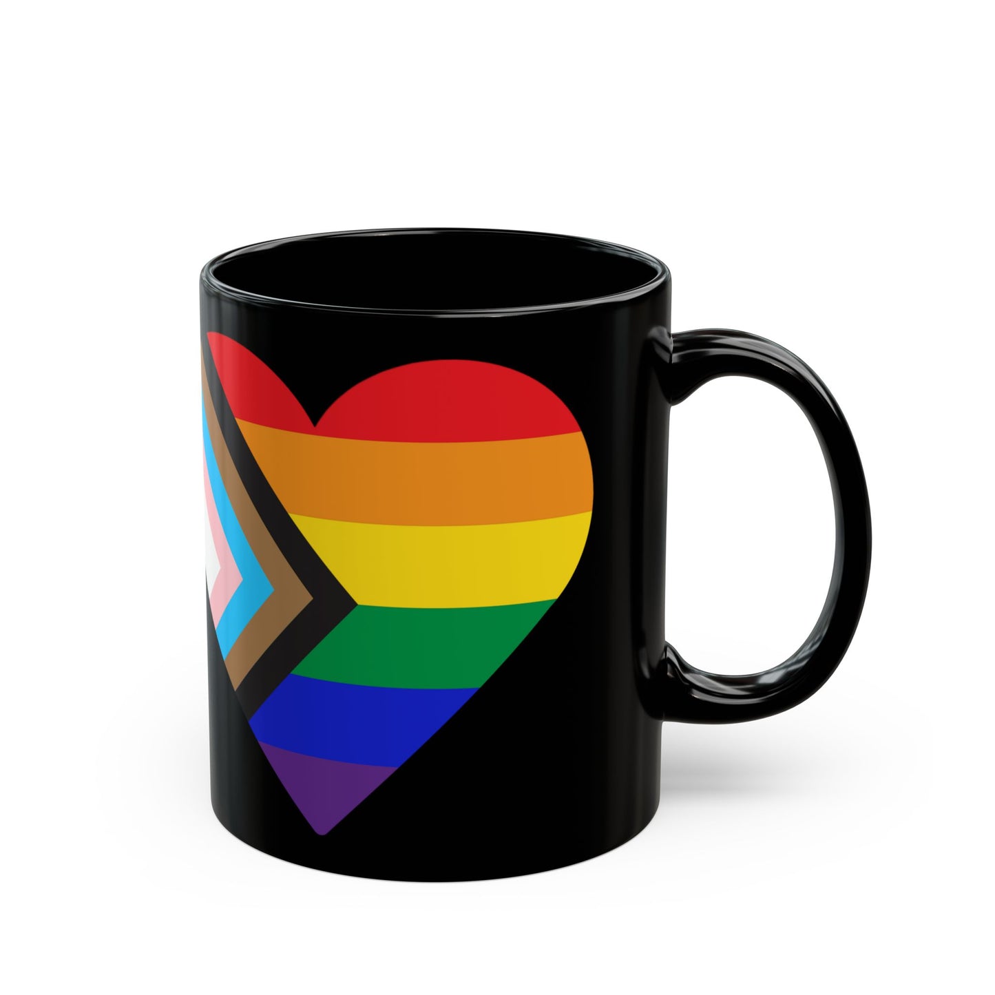 LGBTQ+, 11oz Black Mug, Love is Love