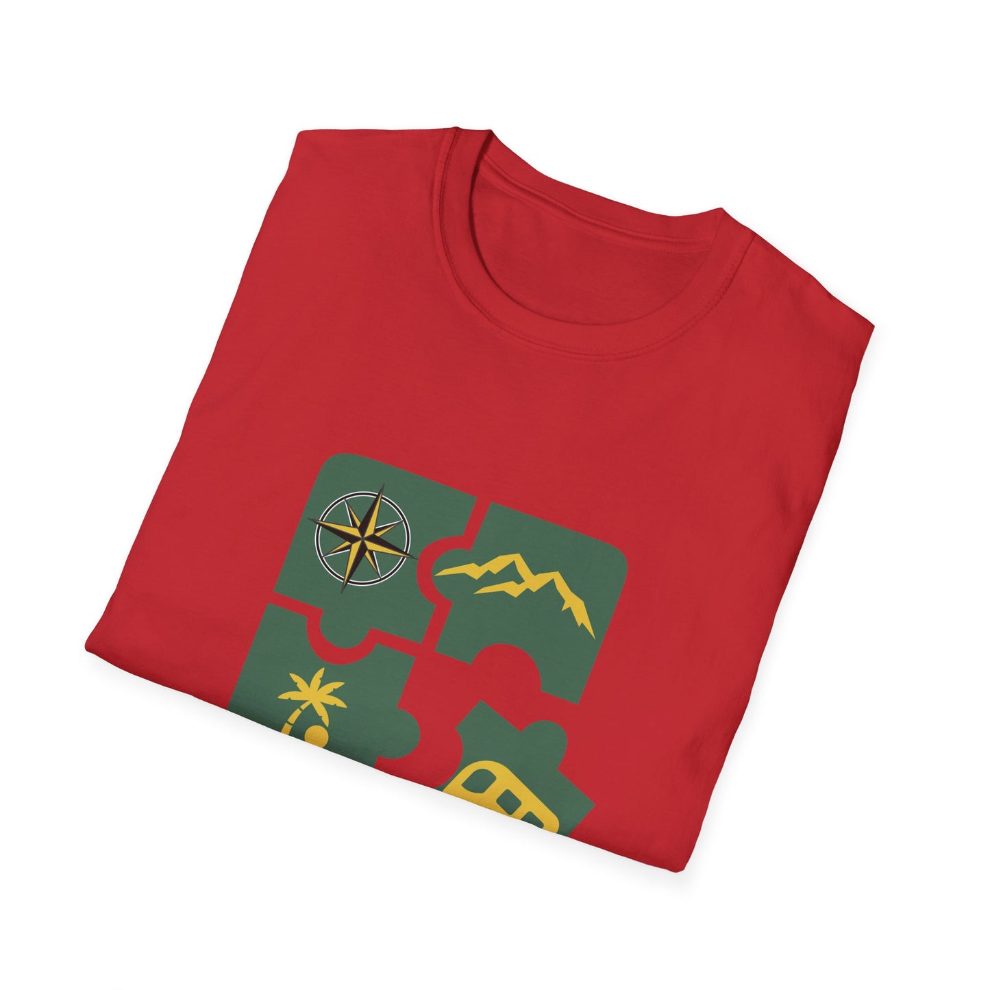 Latinos en RV LOGO / Puzzle Graphic Unisex Softstyle T-Shirt