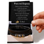 Para el Amor de mi vida...Juntos, somos invencibles. Brazalete para hombre..