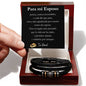 Para el Amor de mi vida...Juntos, somos invencibles. Brazalete para hombre..