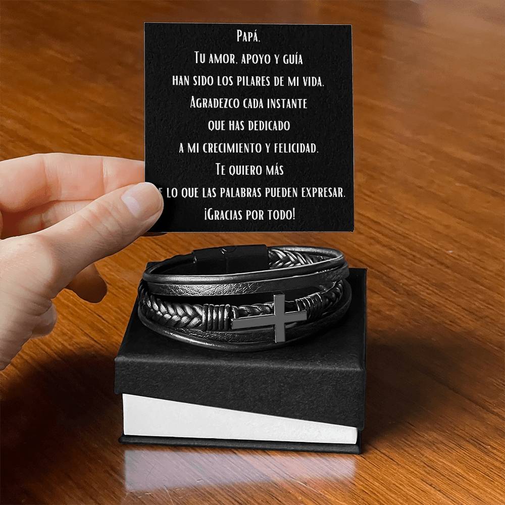 Papá, Tu amor, apoyo y guía han sido los pilares de mi vida. Brazalete.