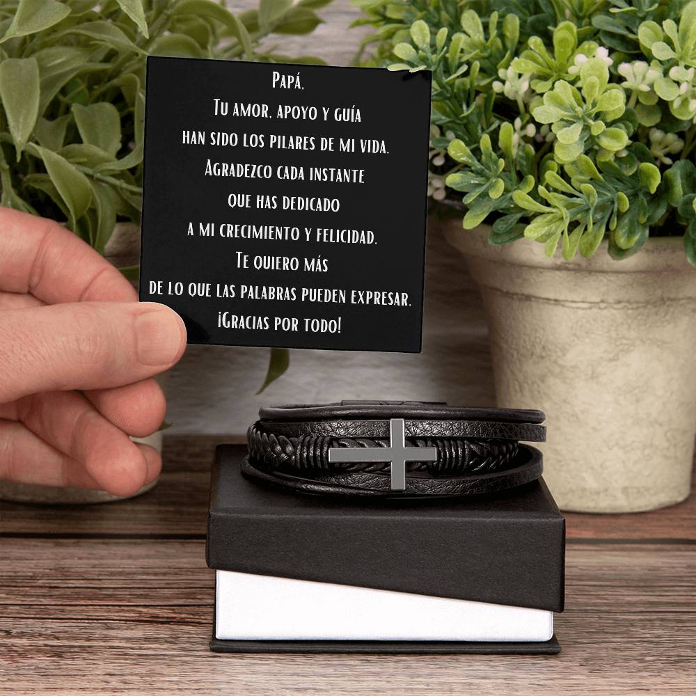 Papá, Tu amor, apoyo y guía han sido los pilares de mi vida. Brazalete.