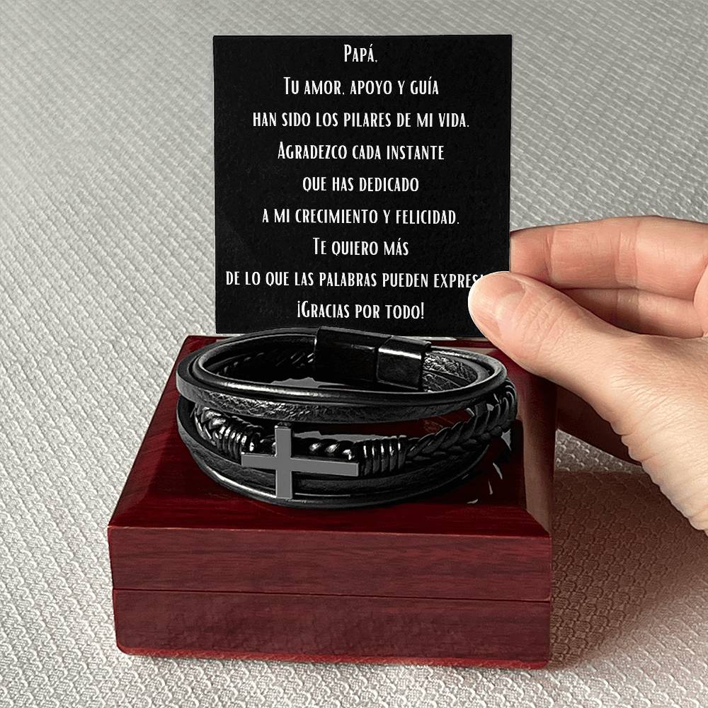 Papá, Tu amor, apoyo y guía han sido los pilares de mi vida. Brazalete.