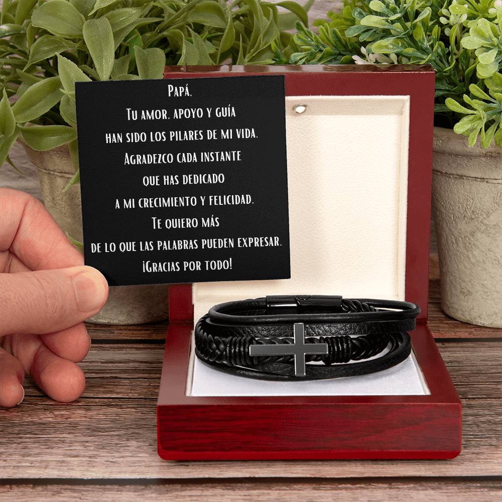 Papá, Tu amor, apoyo y guía han sido los pilares de mi vida. Brazalete.