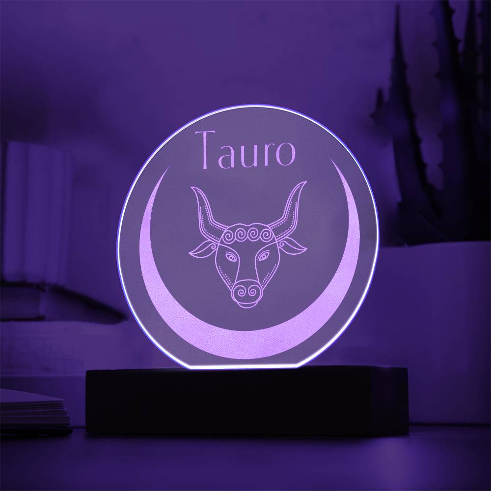 Tauro - Placa de Acrílico Grabada
