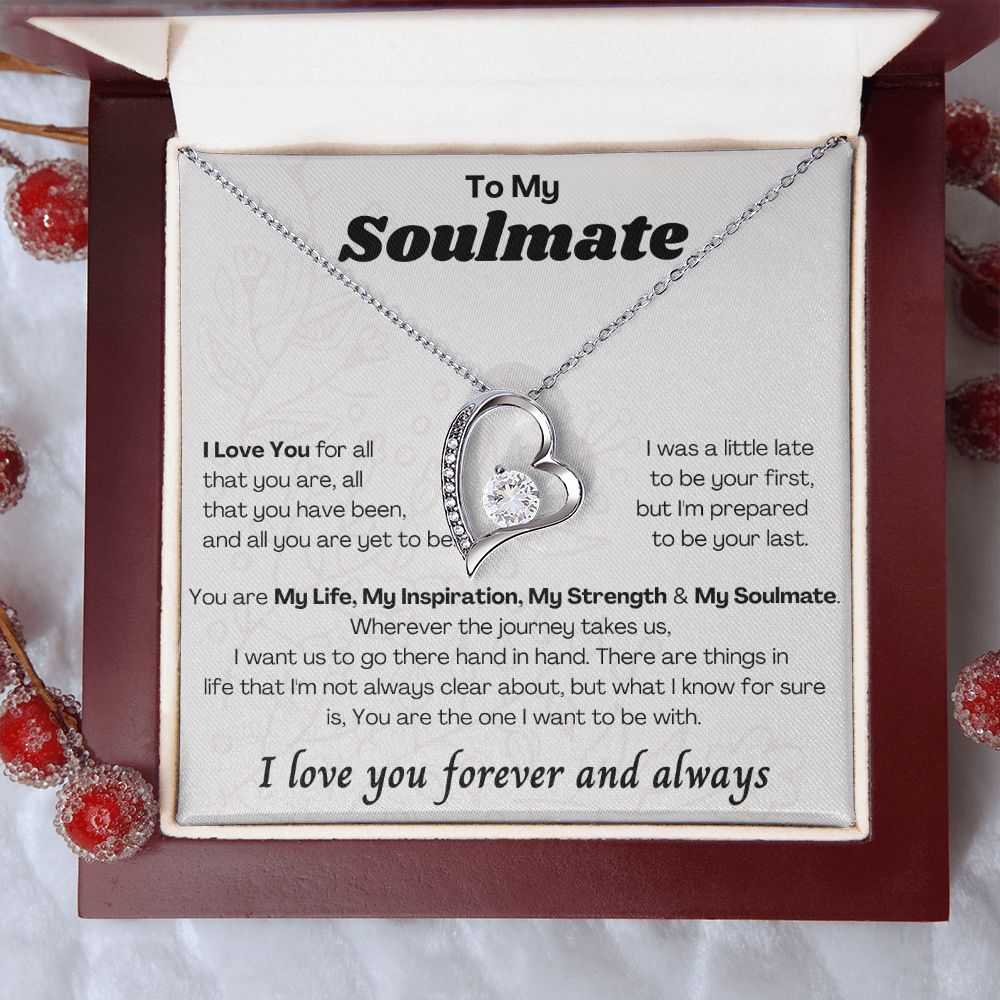 To My Soulmate Forever Love Necklace