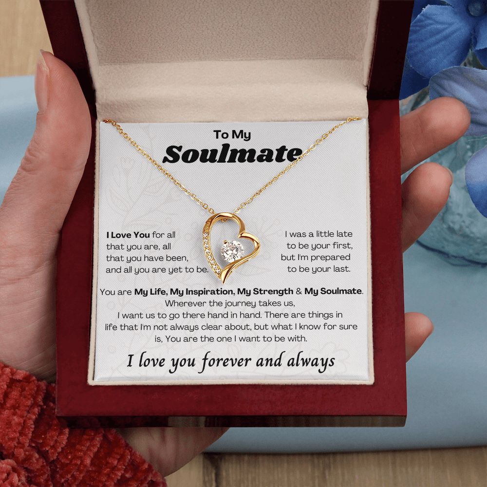 To My Soulmate Forever Love Necklace