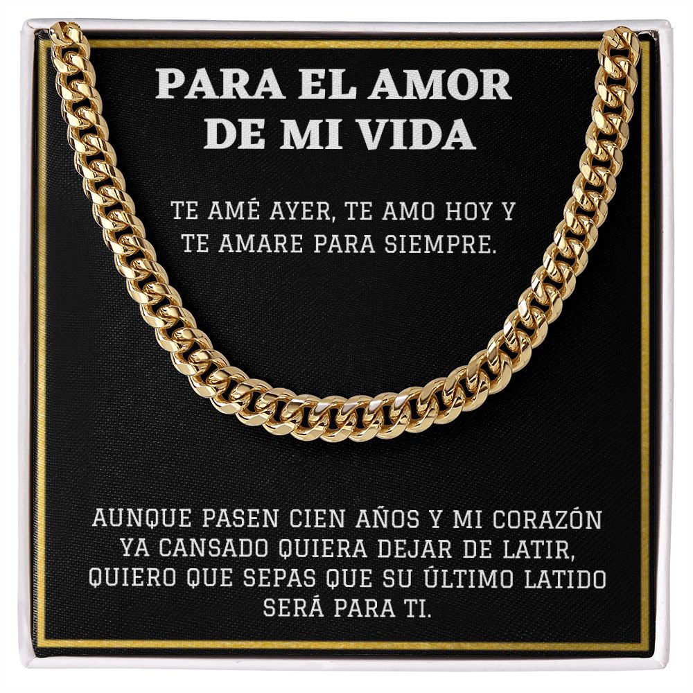 Para el Amor de Mi Vida Cadena de Eslabones Cubanos