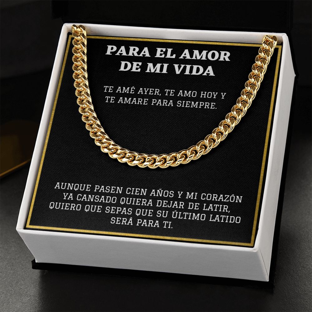 Para el Amor de Mi Vida Cadena de Eslabones Cubanos