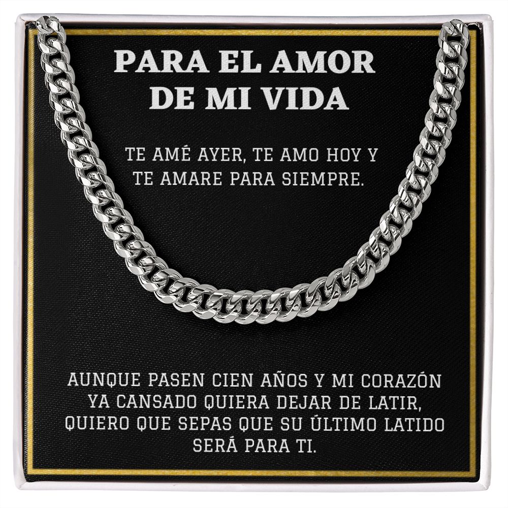 Para el Amor de Mi Vida Cadena de Eslabones Cubanos
