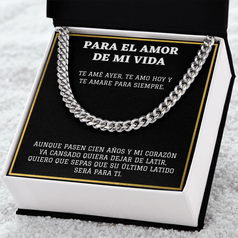 Para el Amor de Mi Vida Cadena de Eslabones Cubanos