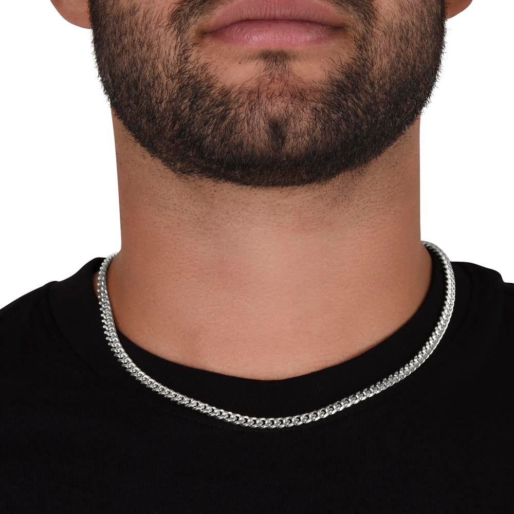 To My Husband I Love You More. Cuban Link Chain