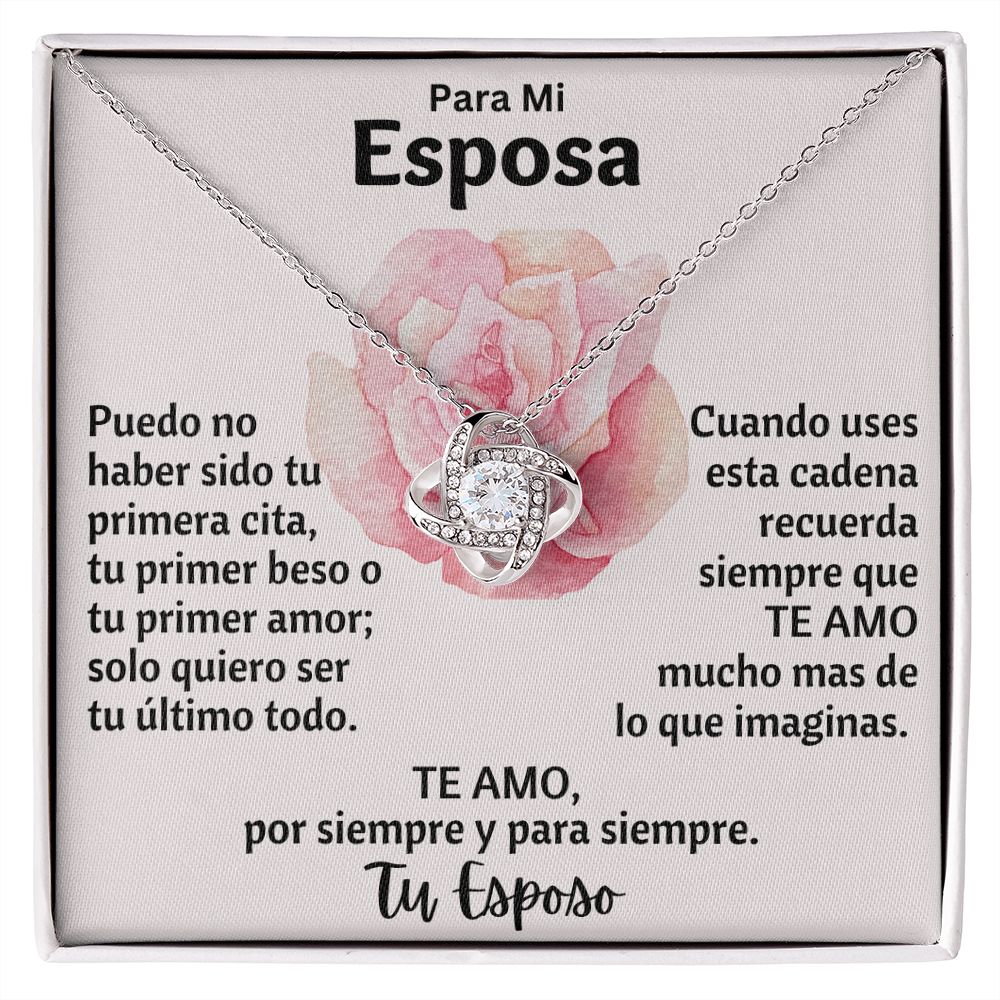 Para Mi Esposa Collar Love Knot