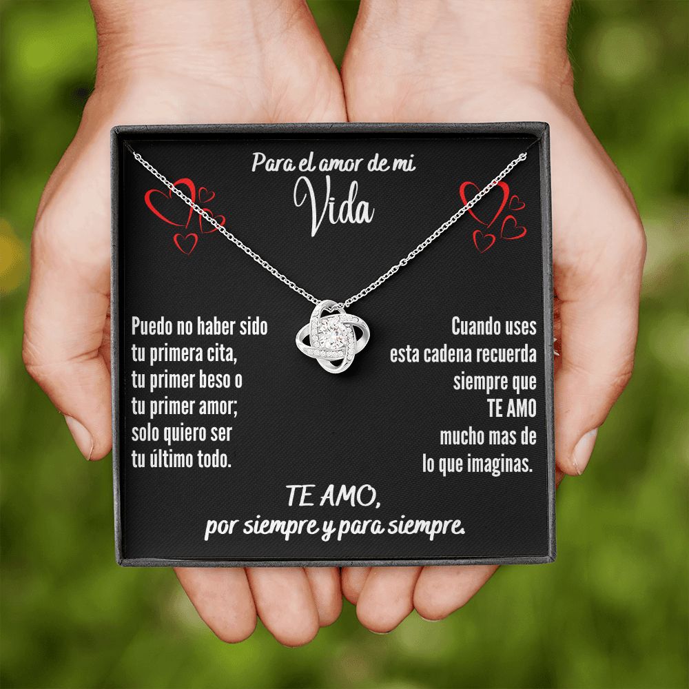 Para el Amor de Mi Vida Collar Nudo de Amor