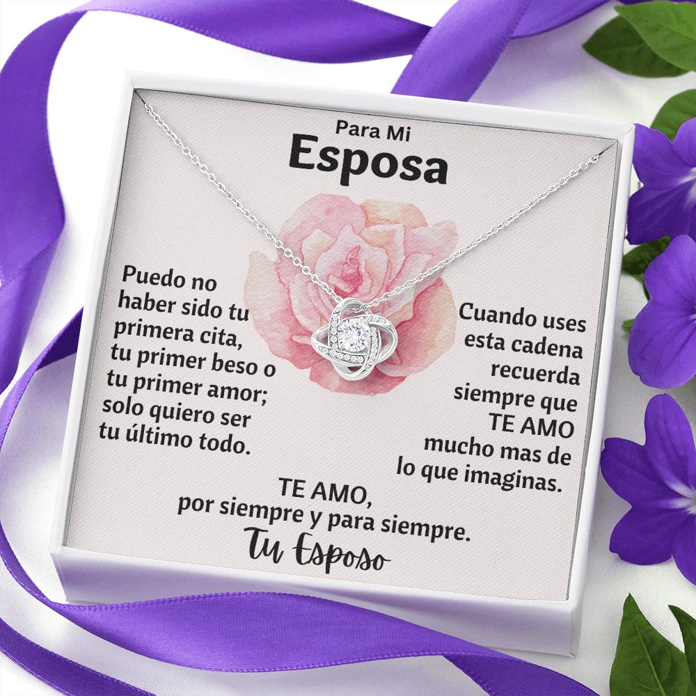 Para Mi Esposa Collar Love Knot