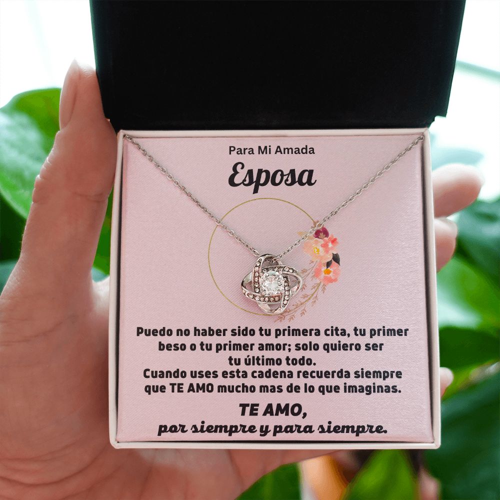 Para Mi Amada Esposa Collar Nudo de Amor