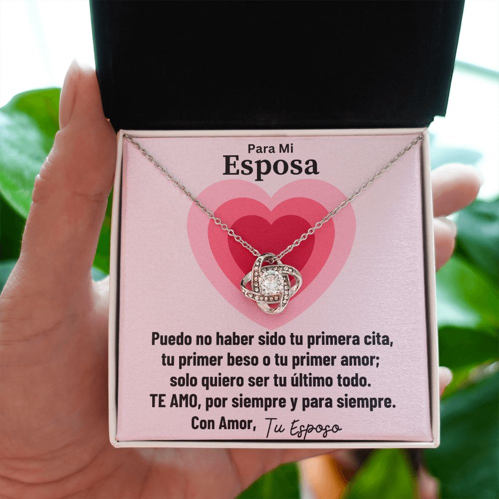 Para Mi Esposa Collar Love Knot