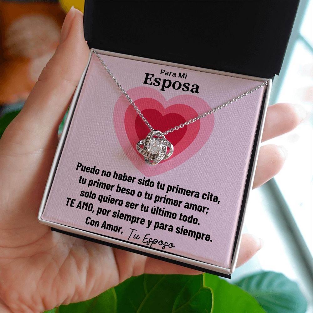 Para Mi Esposa Collar Love Knot