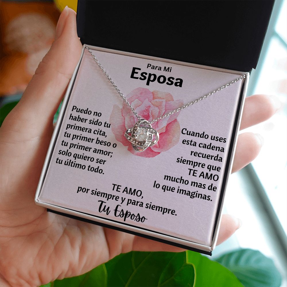 Para Mi Esposa Collar Love Knot