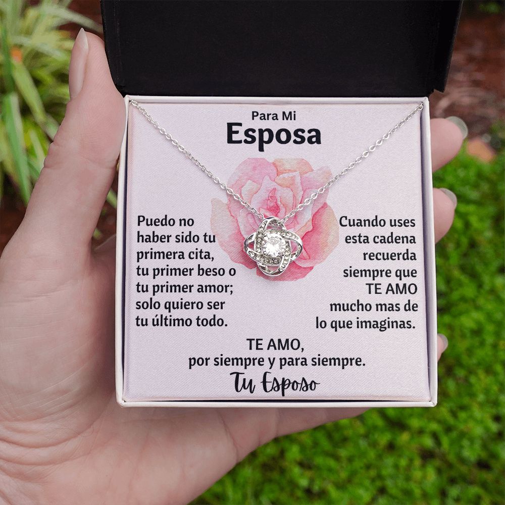 Para Mi Esposa Collar Love Knot