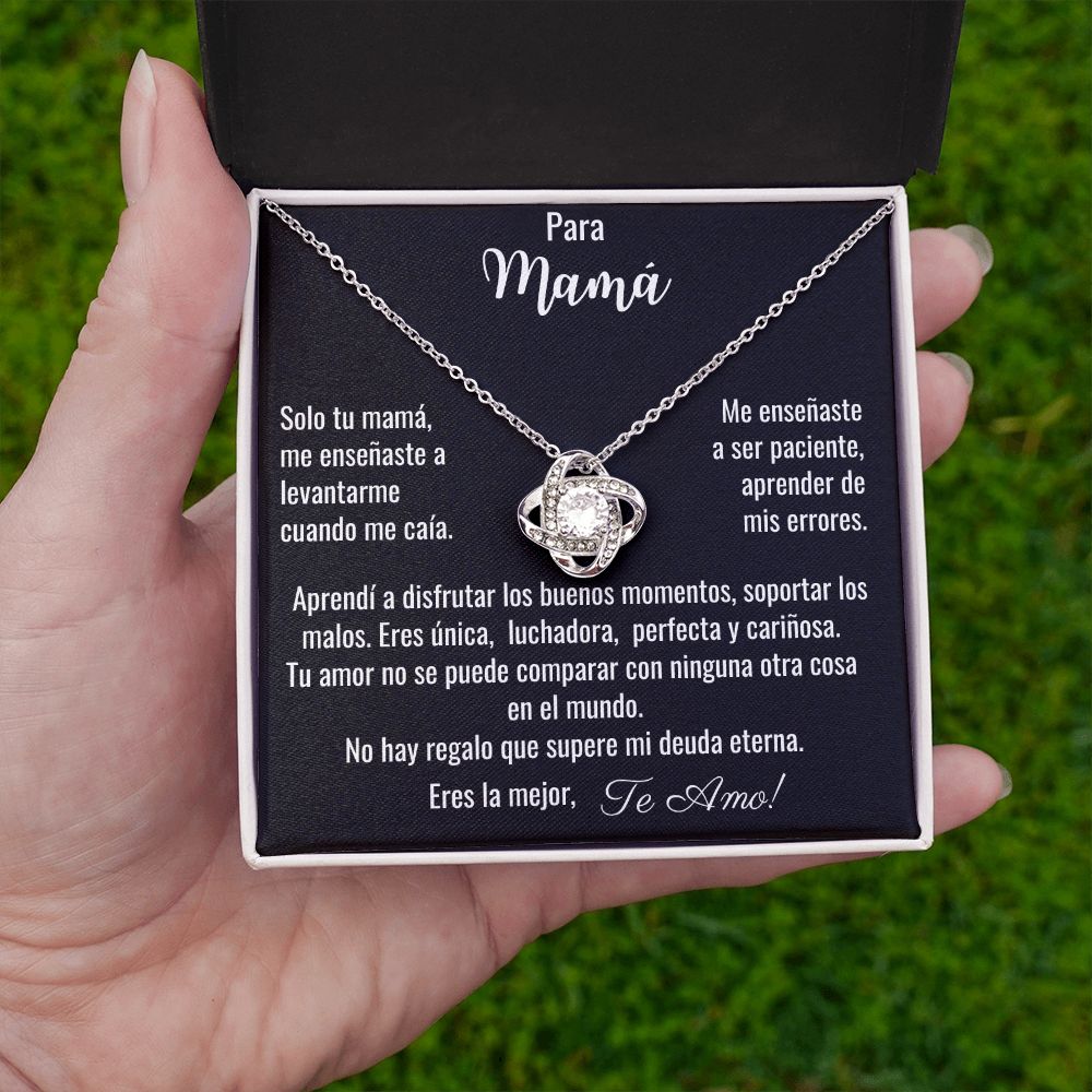 Para Mamá, Me Enseñaste / Collar Nudo de Amor