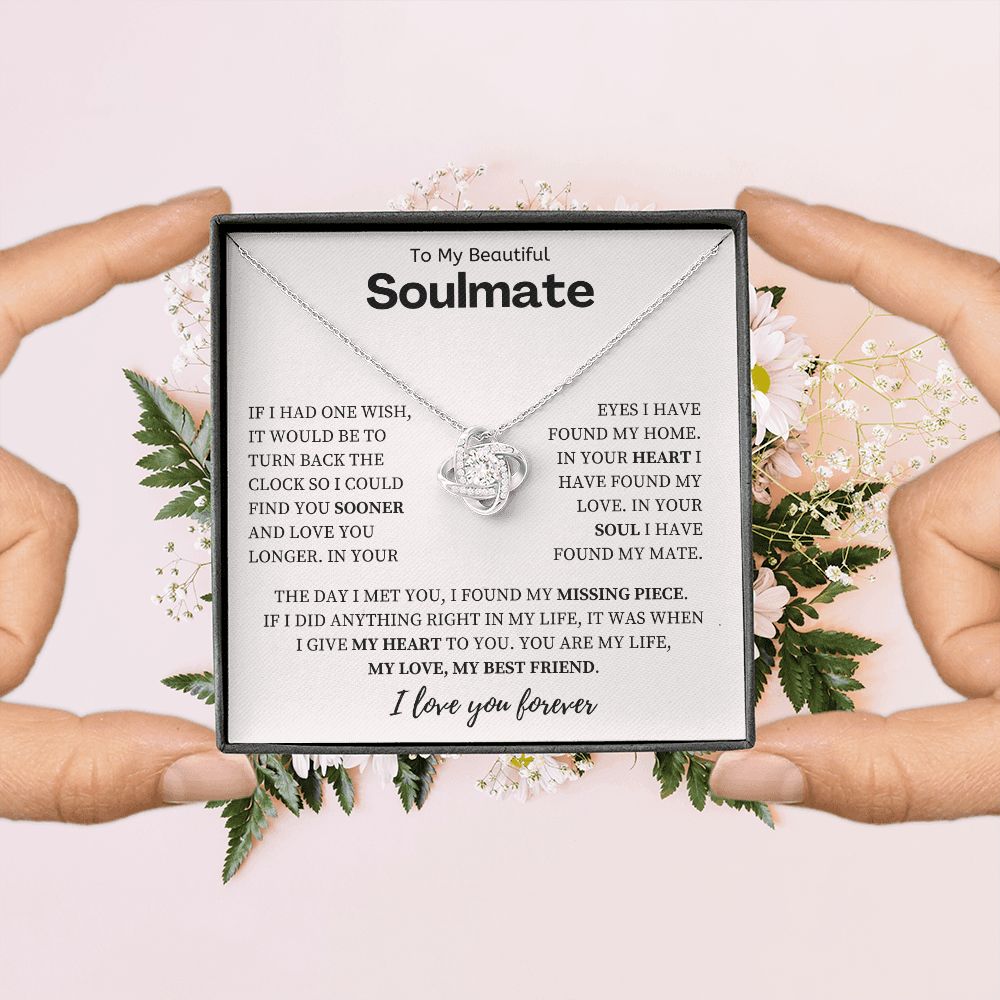 To My Beautiful Soulmate, Love Knot Necklace