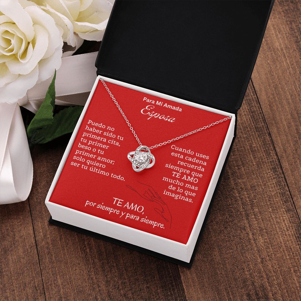 Para Mi Amada Esposa Collar Nudo de Amor