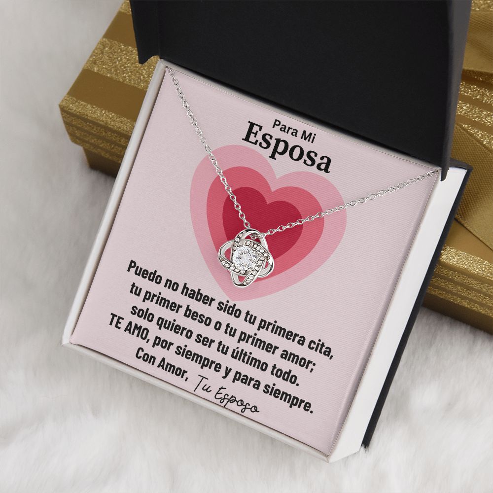 Para Mi Esposa Collar Love Knot