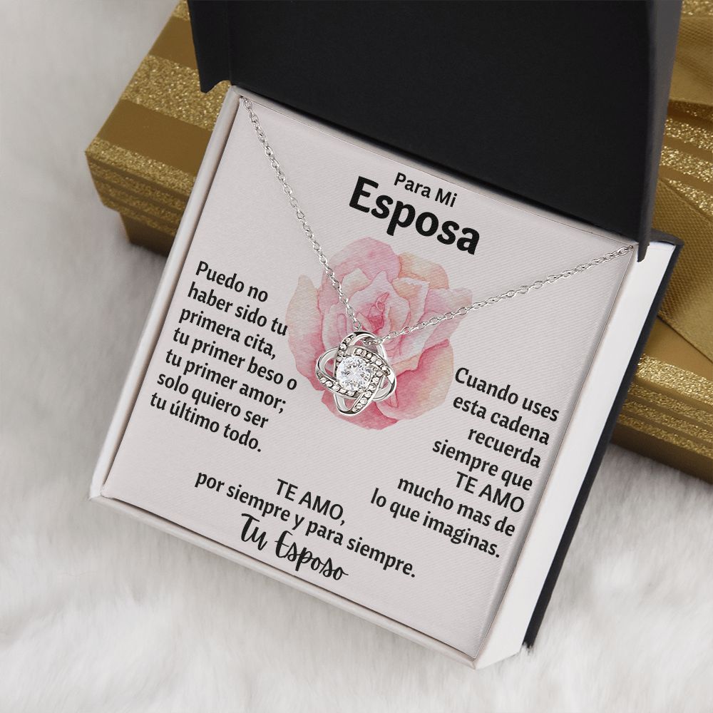 Para Mi Esposa Collar Love Knot