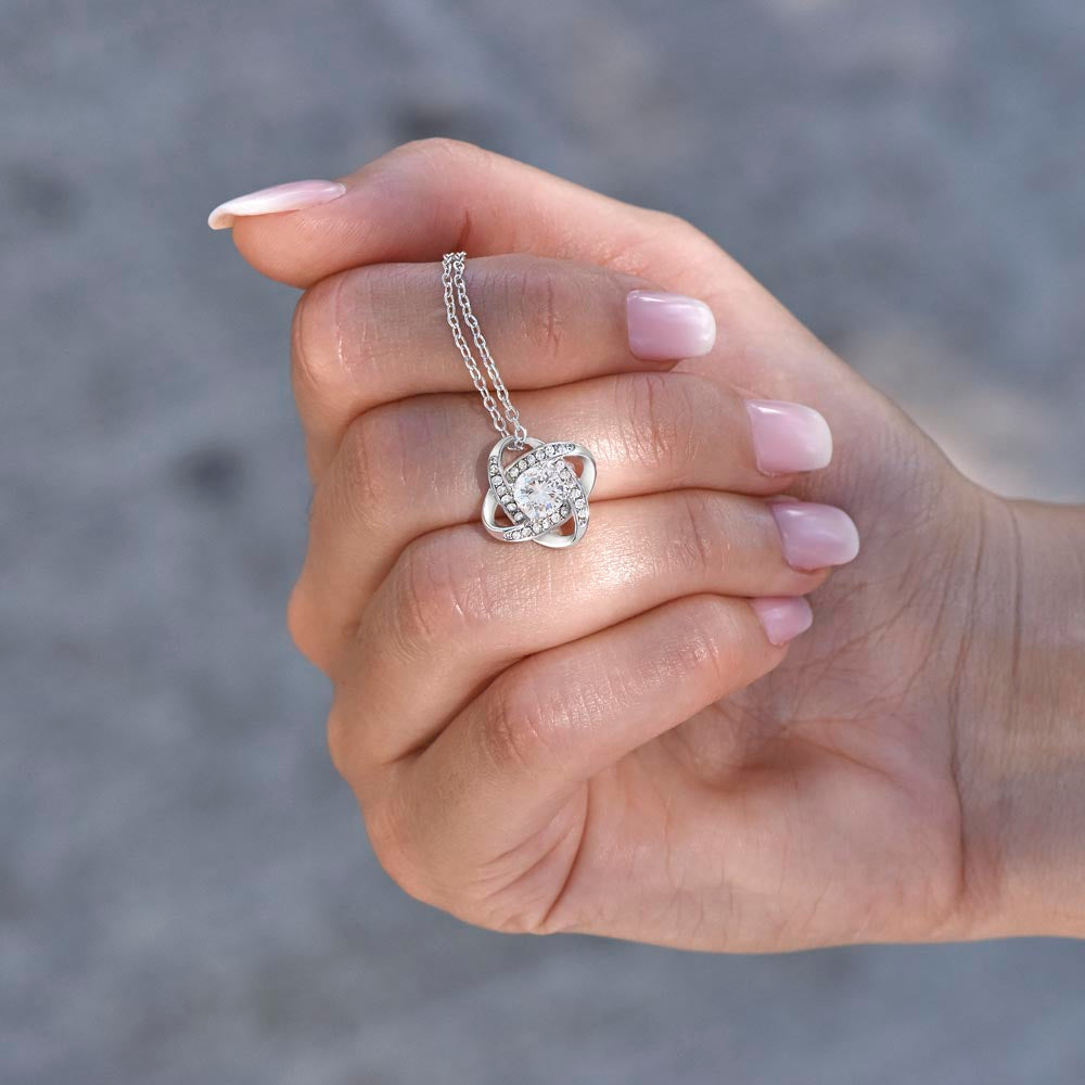 To My Beautiful Wife Love Knot Necklace