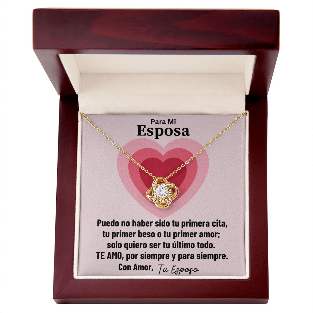 Para Mi Esposa Collar Love Knot
