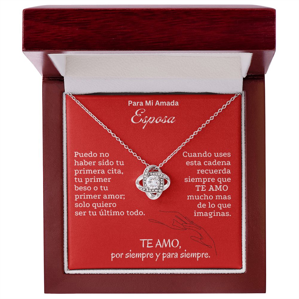Para Mi Amada Esposa Collar Nudo de Amor