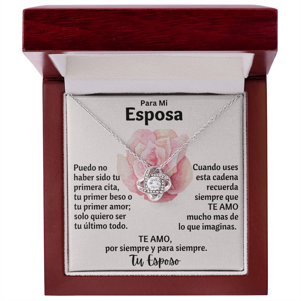 Para Mi Esposa Collar Love Knot