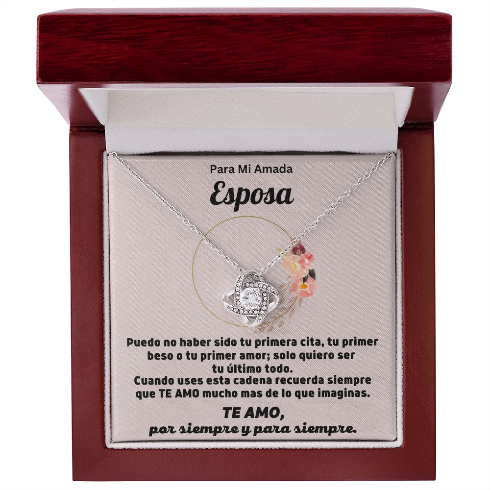 Para Mi Amada Esposa Collar Nudo de Amor