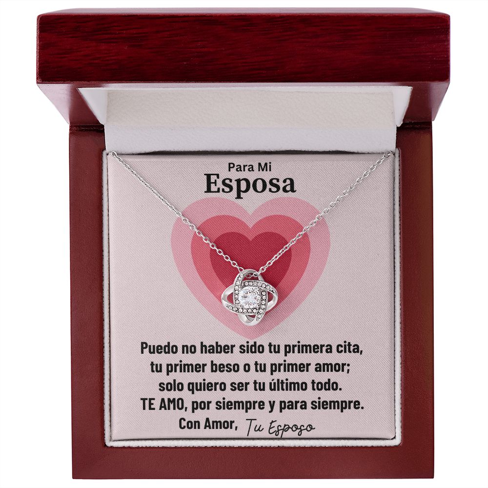 Para Mi Esposa Collar Love Knot