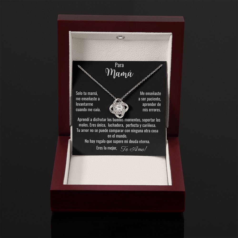 Para Mamá, Me Enseñaste / Collar Nudo de Amor