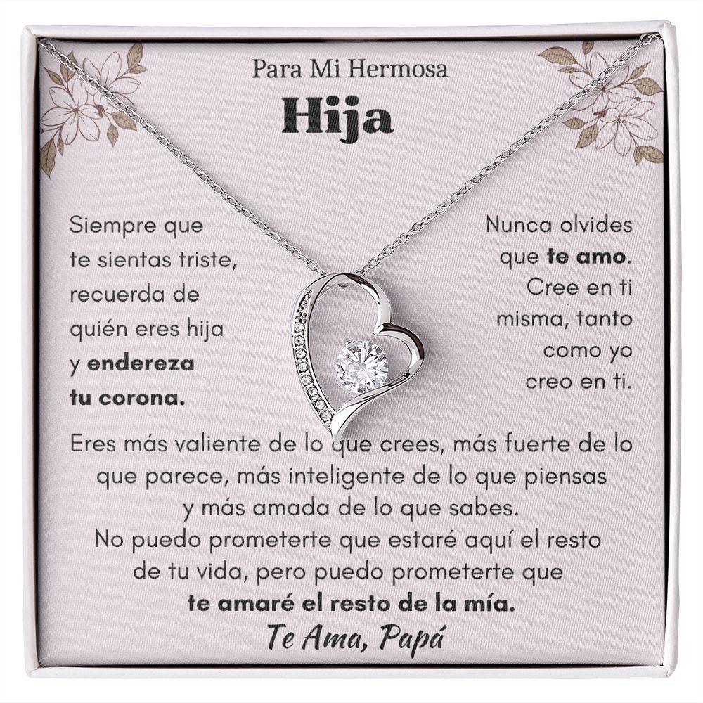 Para Mi Hermosa Hija Forever Love Necklace