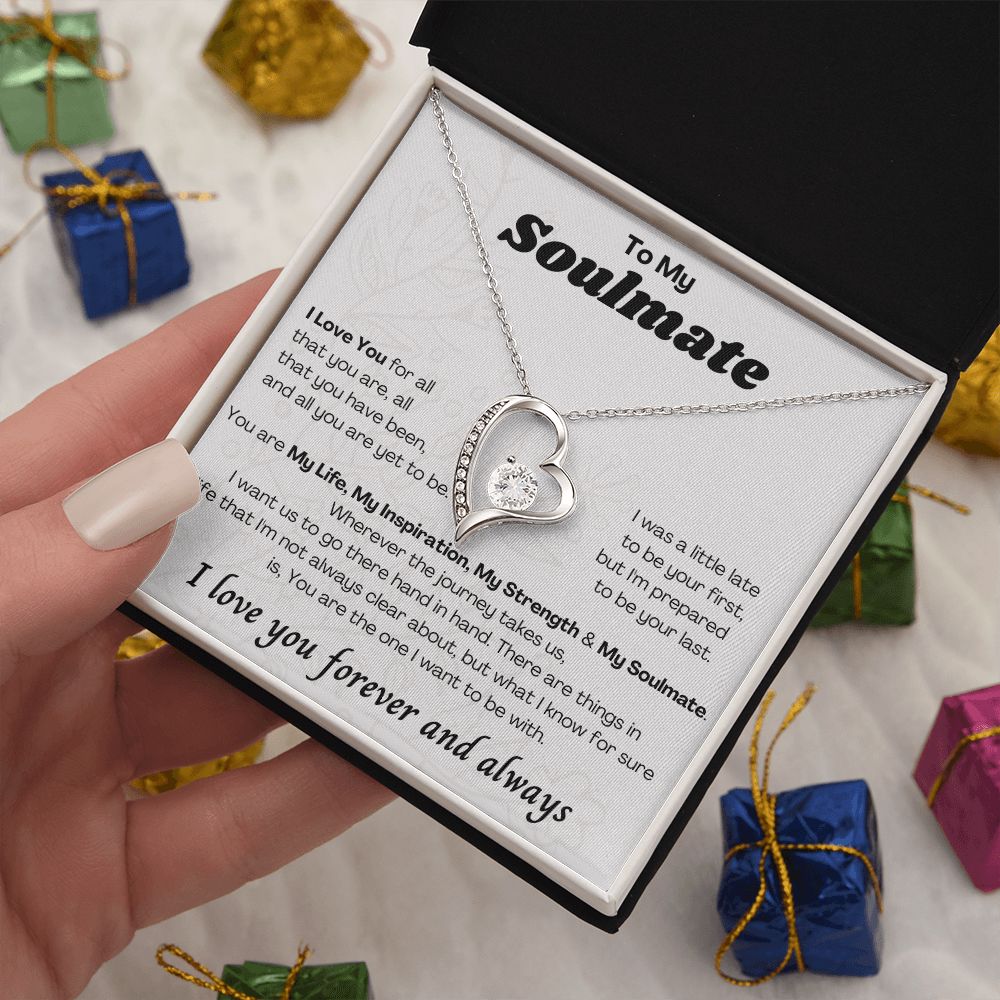 To My Soulmate Forever Love Necklace