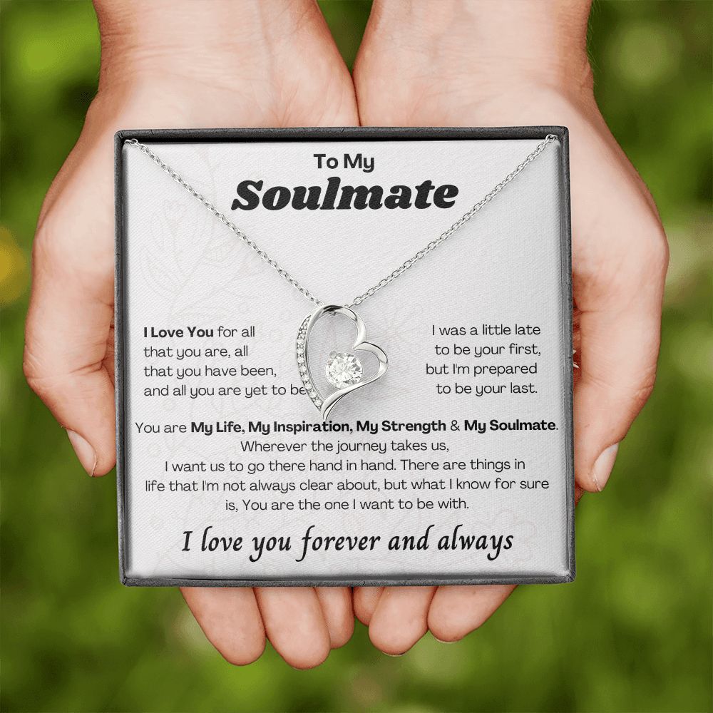 To My Soulmate Forever Love Necklace