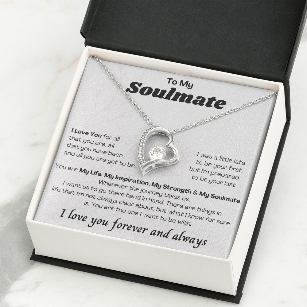 To My Soulmate Forever Love Necklace