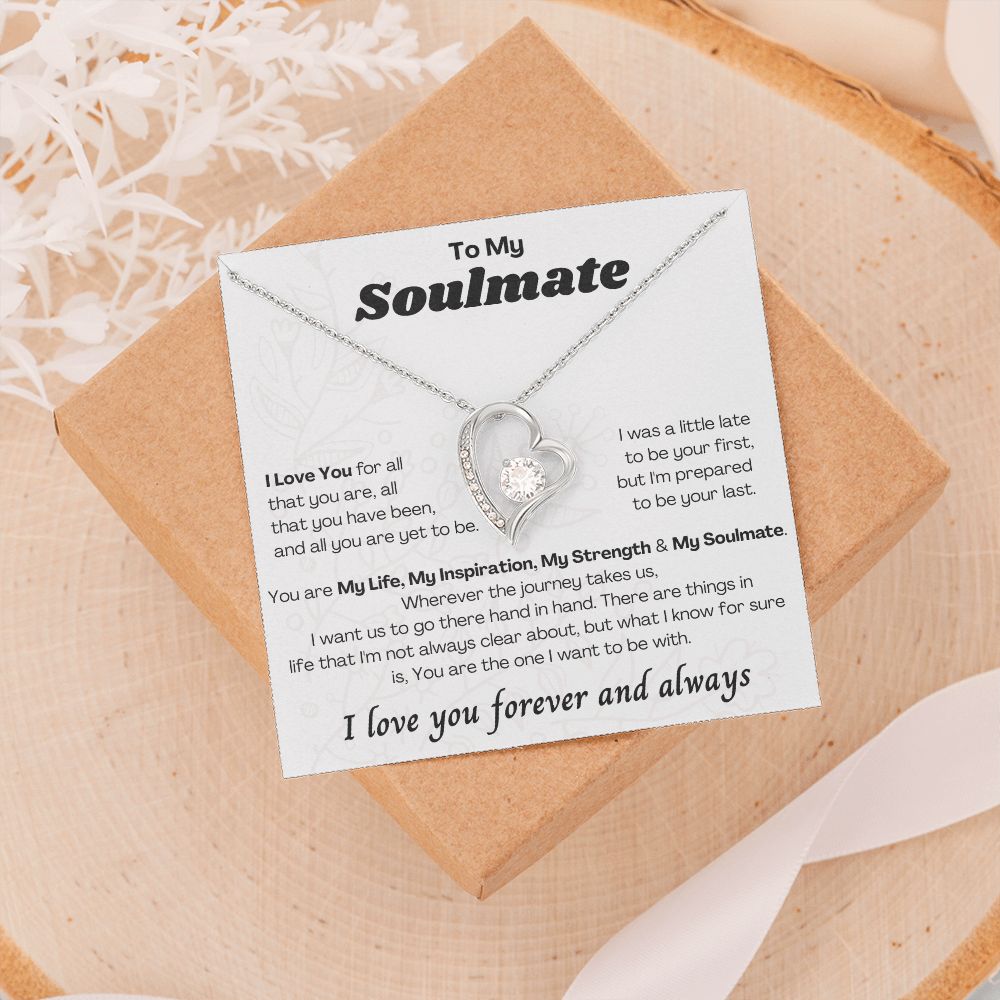 To My Soulmate Forever Love Necklace