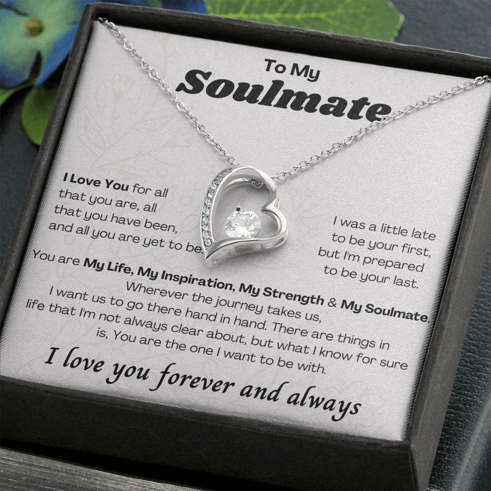 To My Soulmate Forever Love Necklace
