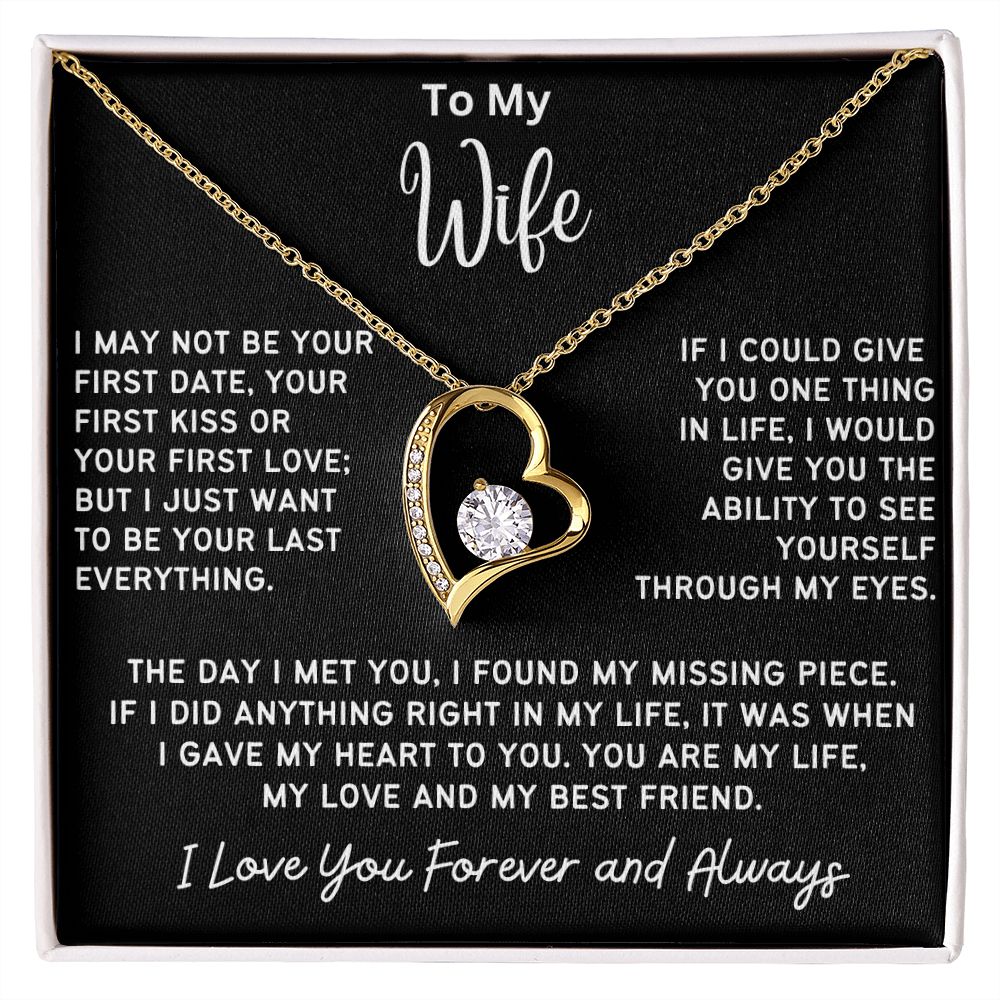 To My Wife Forever Love Necklace