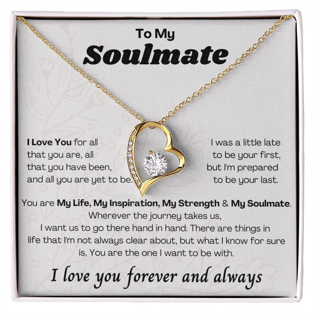 To My Soulmate Forever Love Necklace