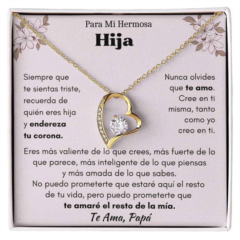 Para Mi Hermosa Hija Forever Love Necklace