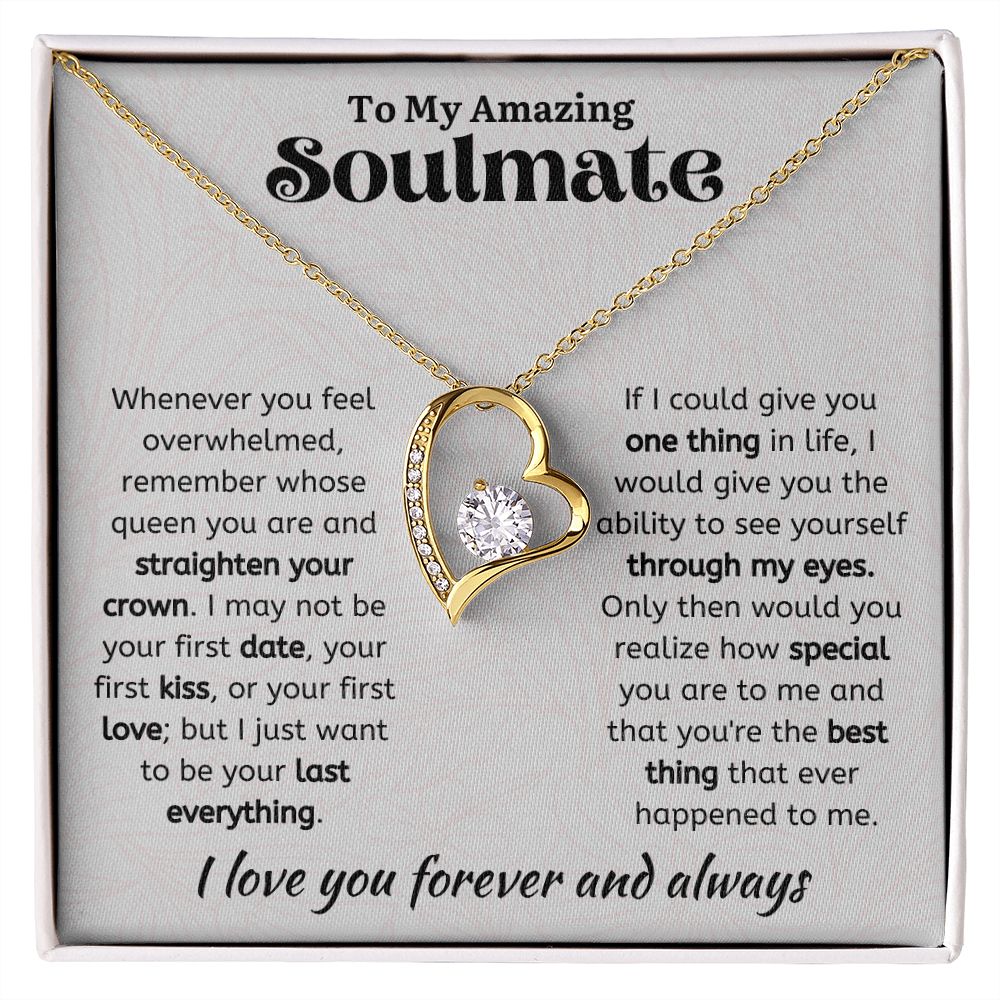 To My Amazing Soulmate Forever Love Necklace